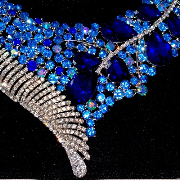 Cubic Zirconia Necklace & Earrings - Picture 3 of 3